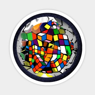 Color Cube World Magnet